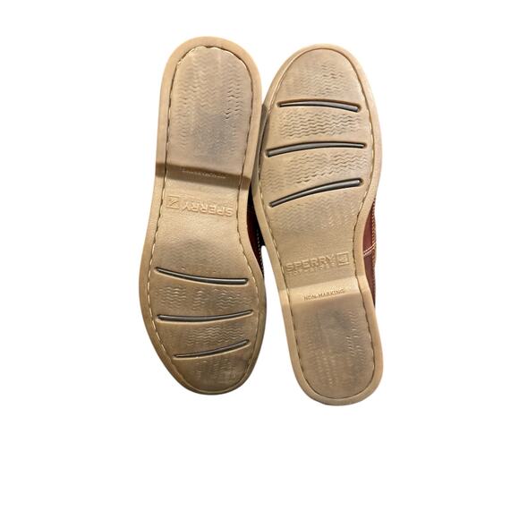 Sperry topsider mako brown leather boat shoes mens size 11.5. - Picture 5 of 8